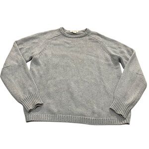 J crew vintage 90s gray sweater knit chunky cotton large